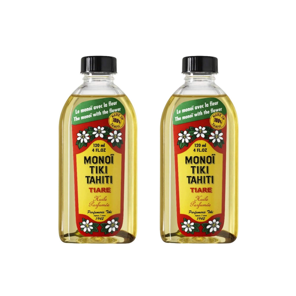Monoi Tiki Tahiti: botella de aceite de coco puro para piel suave.
