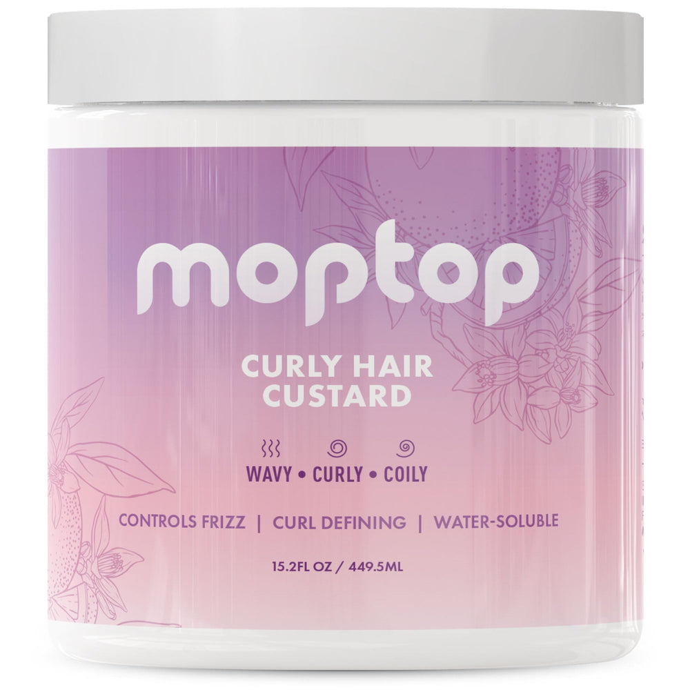 MopTop Gel Custard, bouteille Citrus Kumquat, boucles hydratées et définies