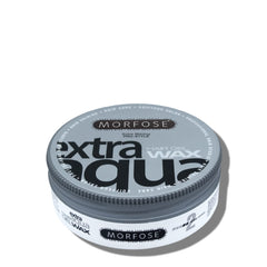 Morfose Extra Aqua Gel Wax: brillo flexible para fijación de nivel 2 en peinados.