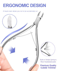 MORGLES: corta-cutículas inoxidable para remover cutículas de forma eficiente.