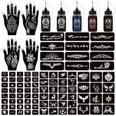 Moricher kit henna tatuaje temporal para crear diseños en casa.