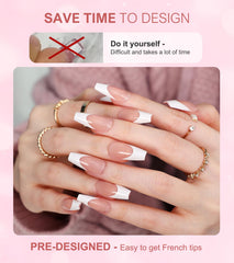 Morily kit uñas 15 tallas con lima de cristal para ajuste perfecto