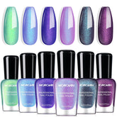 Morovan Esmalte Chameleon con 6 colores holográficos para uñas y efecto camaleónico