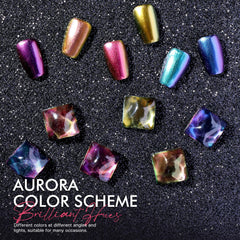 Morovan copper-taupe holographic finish yields warm, modern nails.
