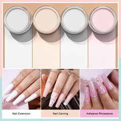 Morovan polvo acrílico nude para aspecto natural y duradero