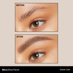 MORPHE Micro Dual Brow Pencil Latte spoolie blends and shapes brows smoothly