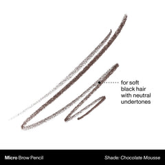 MORPHE Micro Dual Eyebrow Pencil retractable tip provides controlled color.