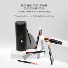 MORPHE Rose Away: brochas sintéticas suaves para un acabado uniforme y suave.