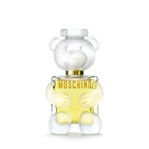 Moschino Toy 2 botella frontal elegante, ideal para uso diario sofisticado.
