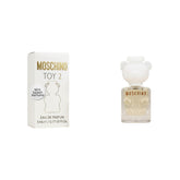 Moschino Toy 2 mini EDP, botella compacta para llevar en el bolso.