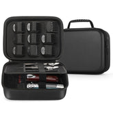 MOSLA estuche exterior negro para accesorios de barbería con protección y transporte seguro