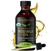 Mother Nature Organics Aceite de Moringa – botella de 4oz para uso facial y piel