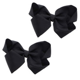 Motique Accesorios lazo grosgrain negro de 3 pulgadas para un peinado elegante