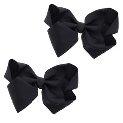 Motique Accesorios lazo grosgrain negro de 3 pulgadas para un peinado elegante