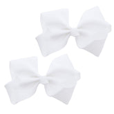 Motique Accessories lazo grosgrain 3 pulgadas blanco para peinados diarios.