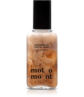 Motomont Milk Tea Mist, botella rosa, acabado luminoso y duradero