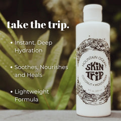 Aplicación diaria tras la ducha con Mountain Ocean Skin Trip para piel suave