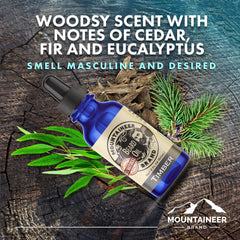Mountaineer Brand aceite para barba: aplicación suave para hidratar piel y pelo.