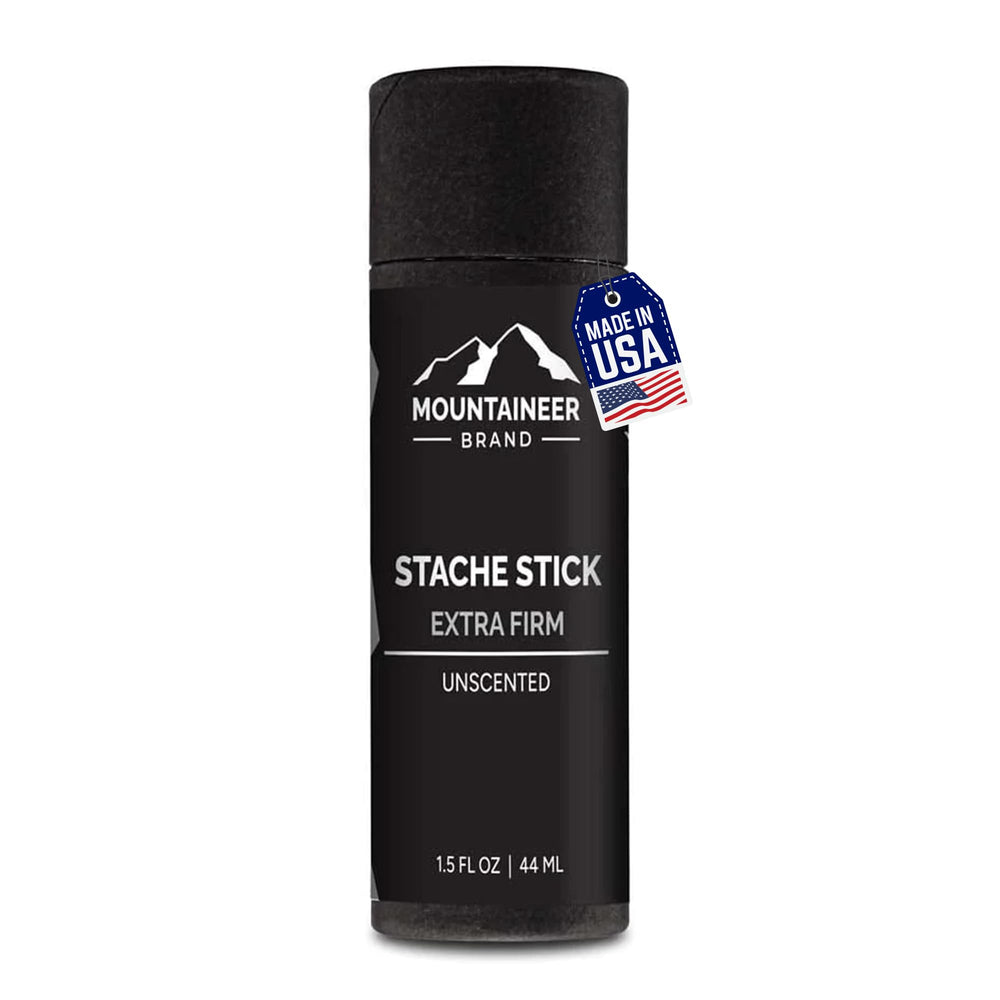 Mountaineer Brand barrita para bigote en envase compacto, ideal para viaje