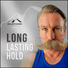 Textura cremosa de Mountaineer Brand facilita deslizar y definir el bigote