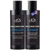 Mountaineer Brand exfoliante para cabeza calva en bote, hidratación suave para la piel.