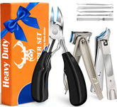 MPKDZNE ensemble 8 en 1: coupe-ongles polyvalent pour ongles épais à domicile.