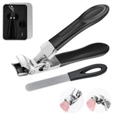 ClipMaster Pro Mrryiio cortauñas para dedos de pie con apertura amplia y manejo cómodo.