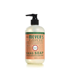 Jabón de manos Mrs. Meyer’s Clean Day con geranio, botella de 12.5 oz para uso diario