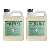 Jabón de manos Mrs. Meyer's Clean Day en recambio de 33 oz para uso diario.