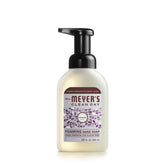 Jabón espumoso para manos de Mrs. Meyer's Lavanda en botella, limpieza suave.