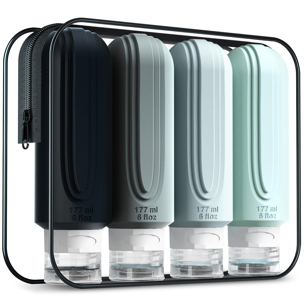 Botellas de viaje Mrsdry 177 ml a prueba de fugas para equipaje.