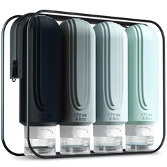 Botellas de viaje Mrsdry 177 ml a prueba de fugas para equipaje.