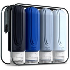 Mrsdry botellas viaje 6oz, capacidad ideal para champú y loción durante escapadas.