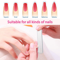 Lima de cristal Mudder: duradera y lavable para usos repetidos en uñas.