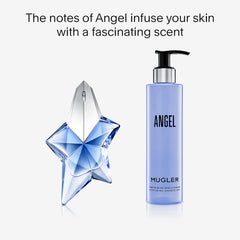 MUGLER Angel Gel Douche application crèmeuse offrant une sensation luxueuse.