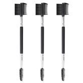 MUIIGOOD tres-en-uno cejas y pestañas con espiral de doble cabeza para definición precisa.