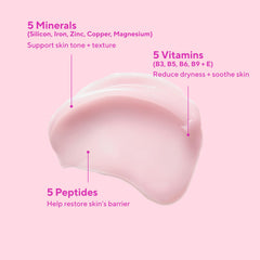 Application du Gel Murad sur visage, cou et décolleté pour une peau douce.