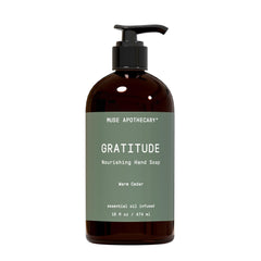 Muse Apothecary botella ritual de manos con aroma relajante y lavado suave.