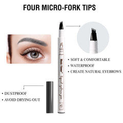 Music Flower Eyebrow Pen muestra delineado natural para cejas definidas