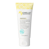 MyChelle Sun Shield SPF 28 unscented bottle front for daily reef-safe protection.