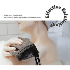 myHomeBody esponja exfoliante para cuerpo, ideal para exfoliar diariamente en la ducha