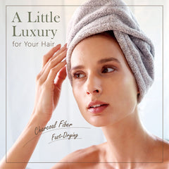 myHomeBody turbante secado ultra suave ideal para sesiones de peinado.