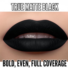 Mynena Matte Liquid Lipstick Black tube and wand for precise application