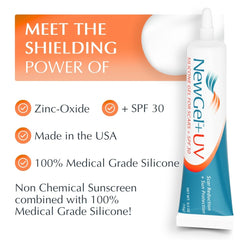 MyNewGel Plus: aplicación suave para cicatrices expuestas al sol.