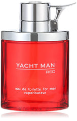 Myrurgia Yacht Man Red, frasco elegante, ideal para uso diario y estilo casual.