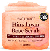MYSTÉRE BEAUTÉ Sal Himalaya exfoliante para cuerpo mejora textura de la piel