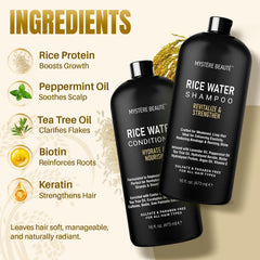 Conjunto MYSTÉRE BEAUTÉ para cabello: fortalecimiento y brillo natural