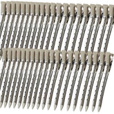Mythos pinzas aligator plateadas de 3-5 pulgadas para peinados duraderos.