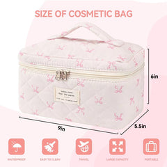 MZLUWM bolsa maquillaje dimensiones 25x15x14 cm, tamaño práctico.