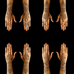 Mzstgh plantillas henna para antebrazo con diseños claros.